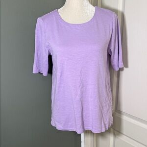 Orvis Pima Cotton Lavender Tee Short Sleeve Top Size Medium